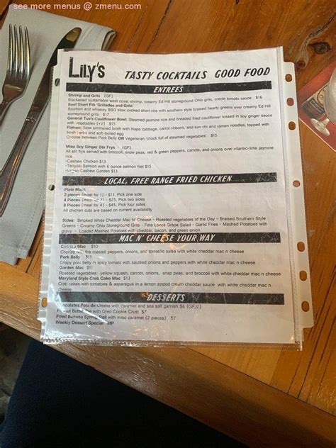 lillys dayton|lily's dayton menu.